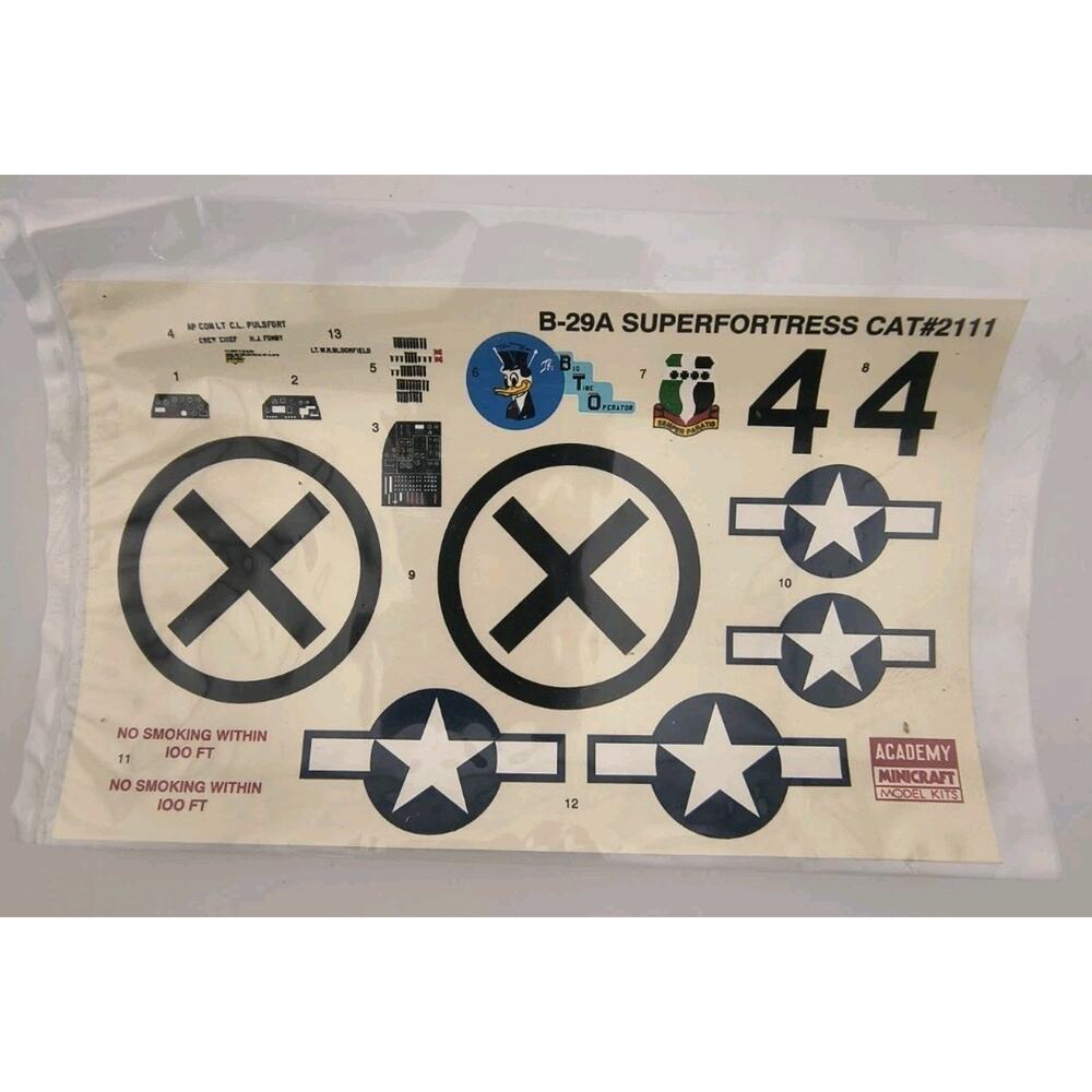 Vintage Academy Minicraft Boeing B-29A Super Fortress 1/72 Sealed Model Kit 2111 - Picture 6 of 11